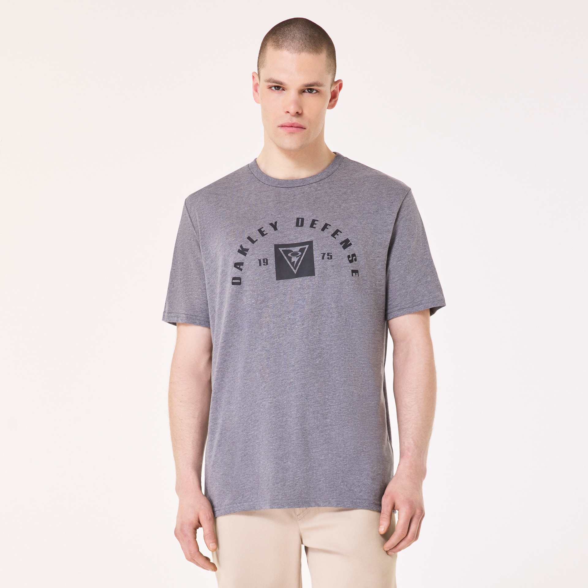 Oakley Men's Si Defense Arch Tee - Athletic Heather Gray Size: S