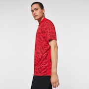 Oakley Freestyle Print Rc Polo - Red Line