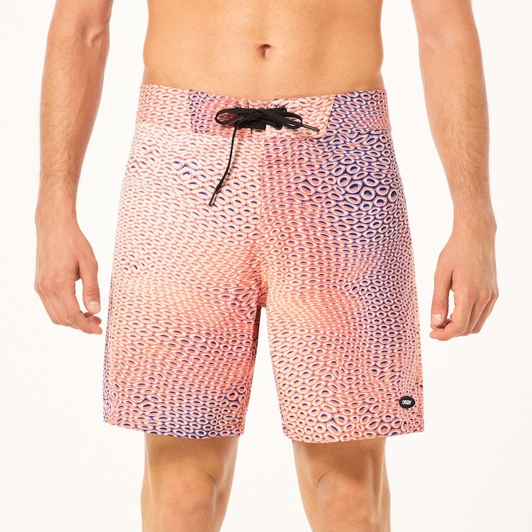 Cosmic Tides 18" Boardshort - Bubble Ellipse Orange/Blue