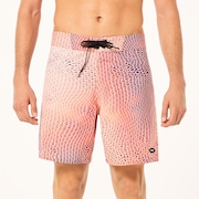 Cosmic Tides 18" Boardshort - Bubble Ellipse Orange/Blue