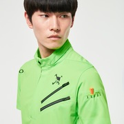 Skull Revolve 3D Mock Shirt - Neon Green