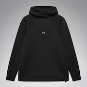 Latitude Veil Knitted Hoodie - Pitch Black