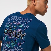 Circled Feathers B1B Tee - Poseidon