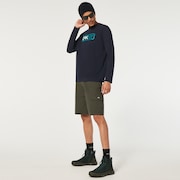 Locked In B1B Ls Tee - Fathom