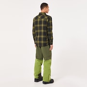 Butter Flannel Shirt - Black/Fern Check