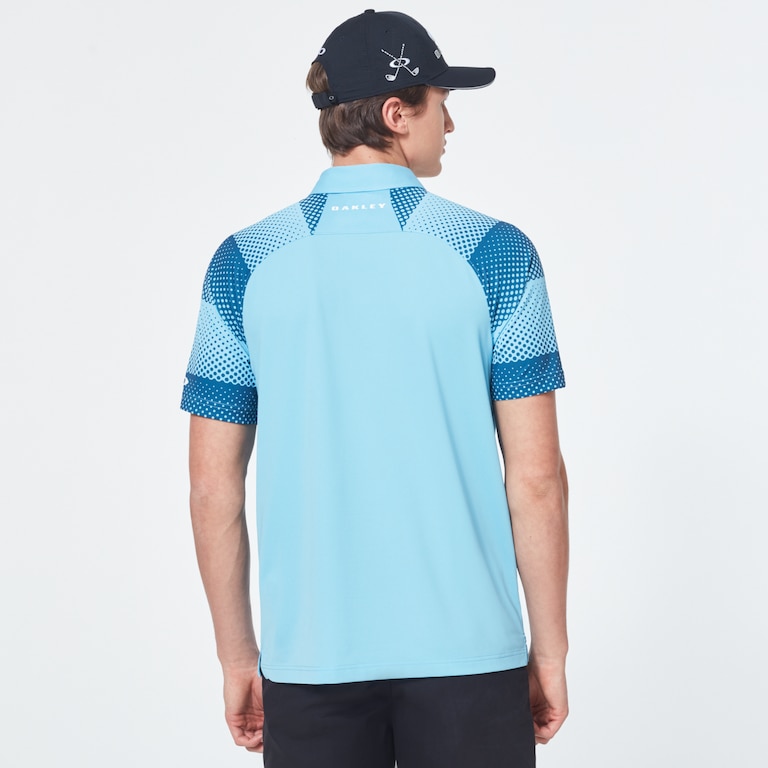Dot Sleeves Polo - Aviator Blue