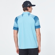 Dot Sleeves Polo - Aviator Blue