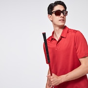 Gradient Gravity Polo 2.0 - Poppy/Deep Red Heather