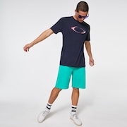 Marbled Ellipse Tee - Fathom