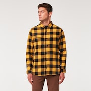 Oakley Bear Cozy Jacket in Amber Yellow/Black Check | Oakley