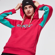 TNP Women's DWR Fleece Hoody - Rubine Red