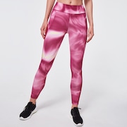 Tie Dye Full Lenght Leggings - Burgundy Tie Dye