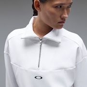 Elevate Synchronism H/Z Pullover - White