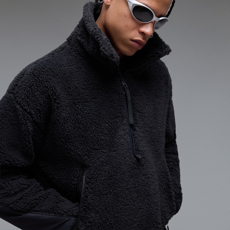 Snowdrift Qtr Zip Sherpa - Pitch Black