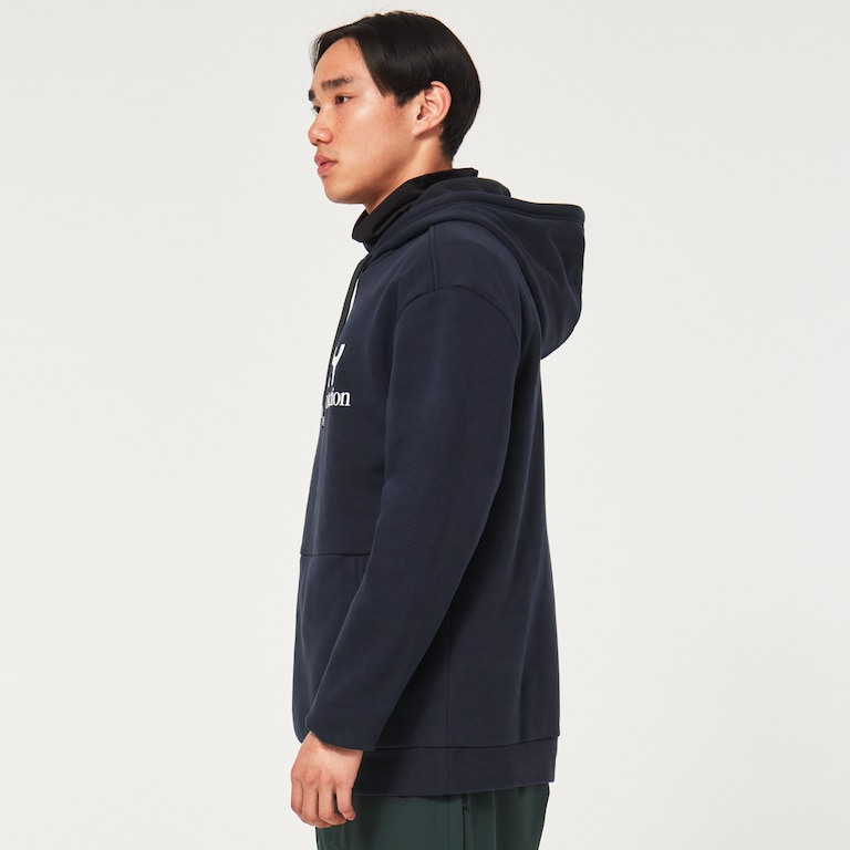 Rider Long 2.0 Hoodie - Black/White