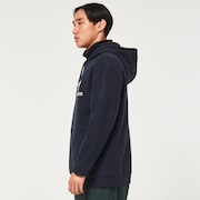 Rider Long 2.0 Hoodie - Black/White
