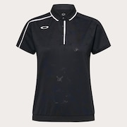 Elevate Squeeze Hem Polo - Blackout