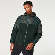 Wanderlust Fz Hoodie - Green/Mountain Td Print