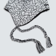 Tc Flaps Beanie - White Crackle Print