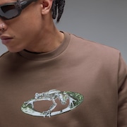Animatronic Frog Crewneck - Dark Umber