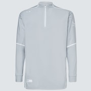Skull Synchronism Ls Mock Shirt - Gray Slate
