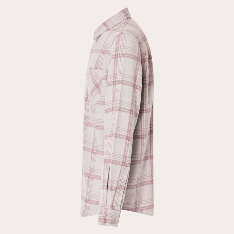 Podium Plaid Ls Flannel - Lunar Rock/Toadstool Check