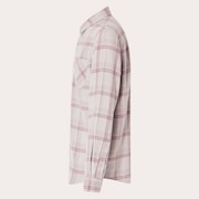 Podium Plaid Ls Flannel - Lunar Rock/Toadstool Check