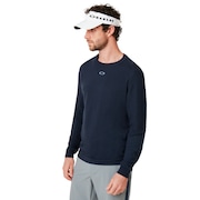 Light Knit Crewneck - Foggy Blue