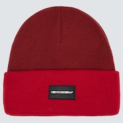 Tc Stretch Logo Beanie - Red Line/Iron Red
