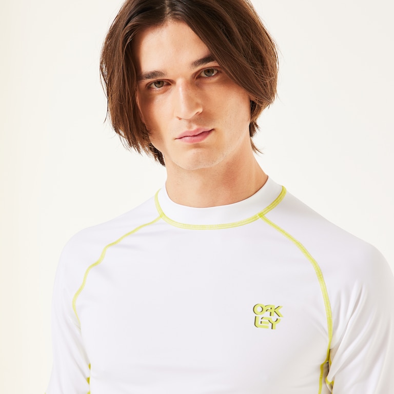 Coral SS Rashguard - White