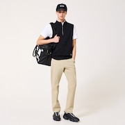 Skull Spotted Jacquard Vest - Pitch Black