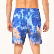 Canary Palms Rc 18" Beachshort - Palms Clouds Blue
