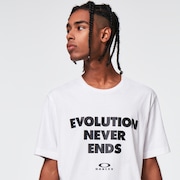 Evolution Never Ends SS Tee - White