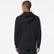 Teddy Full Zip Hoodie - Black/American Flag