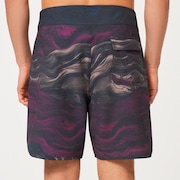 Marble Swirl 19" Boardshort - Ultra Purple Magma