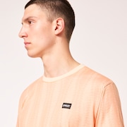Vertical Sets Tee - Orange Zig-Zag Print