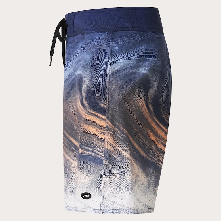 Cosmic Tides 18" Boardshort - Gradient Swirl Blue/Orange