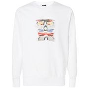 Sunglass Print Crewneck - White