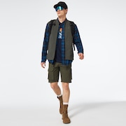Cabin Button Down LS - Blue Check