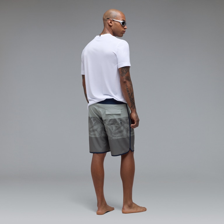 Session Rc 19" Boardshort - Cement Hibiscus Stripes​