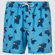 Toucan Tropics 16 Beach Short - Toucan Blue Aviator