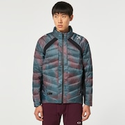 Skull Exalt Down Jacket - Black Print