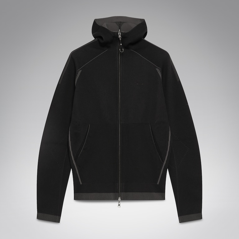 Latitude Veil 3D Knitted Hoodie - Pitch Black