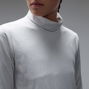Elevate Embossed LS Mock Shirt - Nickel