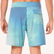 Cosmic Tides 18" Boardshort - Bubble Ellipse Green/Blue