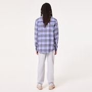 Podium Plaid Ls Flannel - New Lilac/Black Check