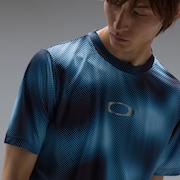 Striking Tech Cold SS Tee Diffuse - Sky Blue Print