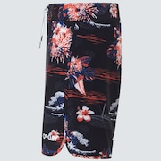 Tropical Bloom 18 Boardshort - Black Hawai