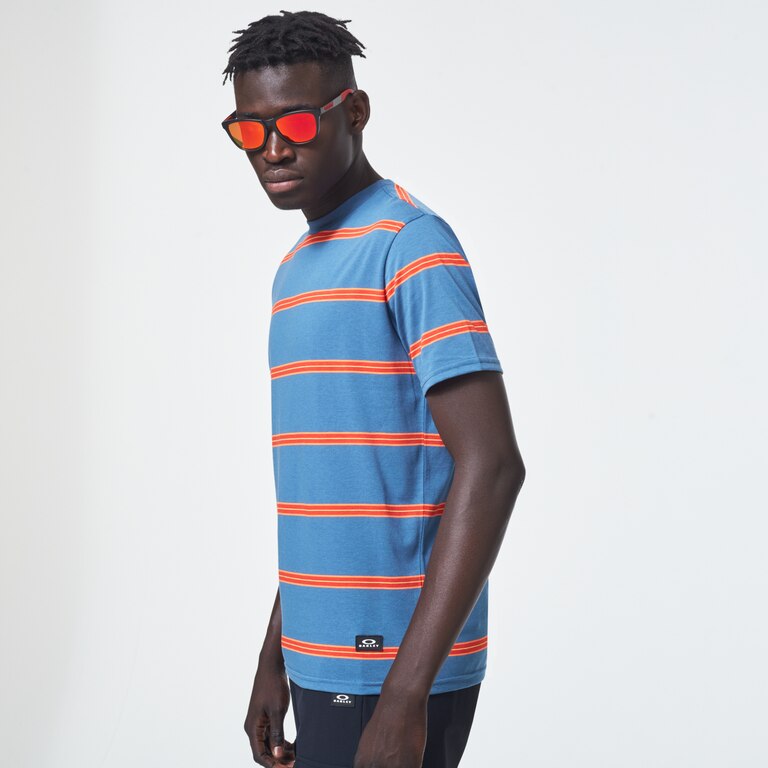 Six Stripes Short Sleeve  Tee - Interstellar Blue