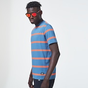 Six Stripes Short Sleeve  Tee - Interstellar Blue